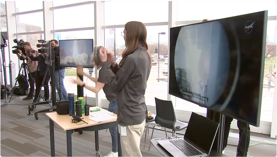 artemis ii launching broadcast