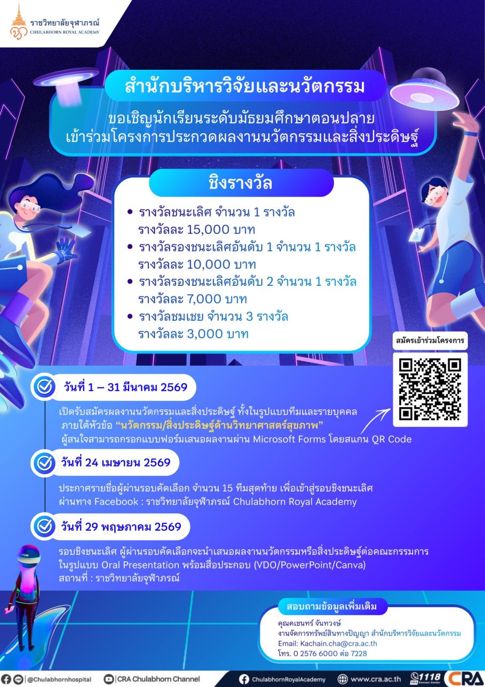 ประกวดผลงานนวัตกรรมและสิ่งประดิษฐ์