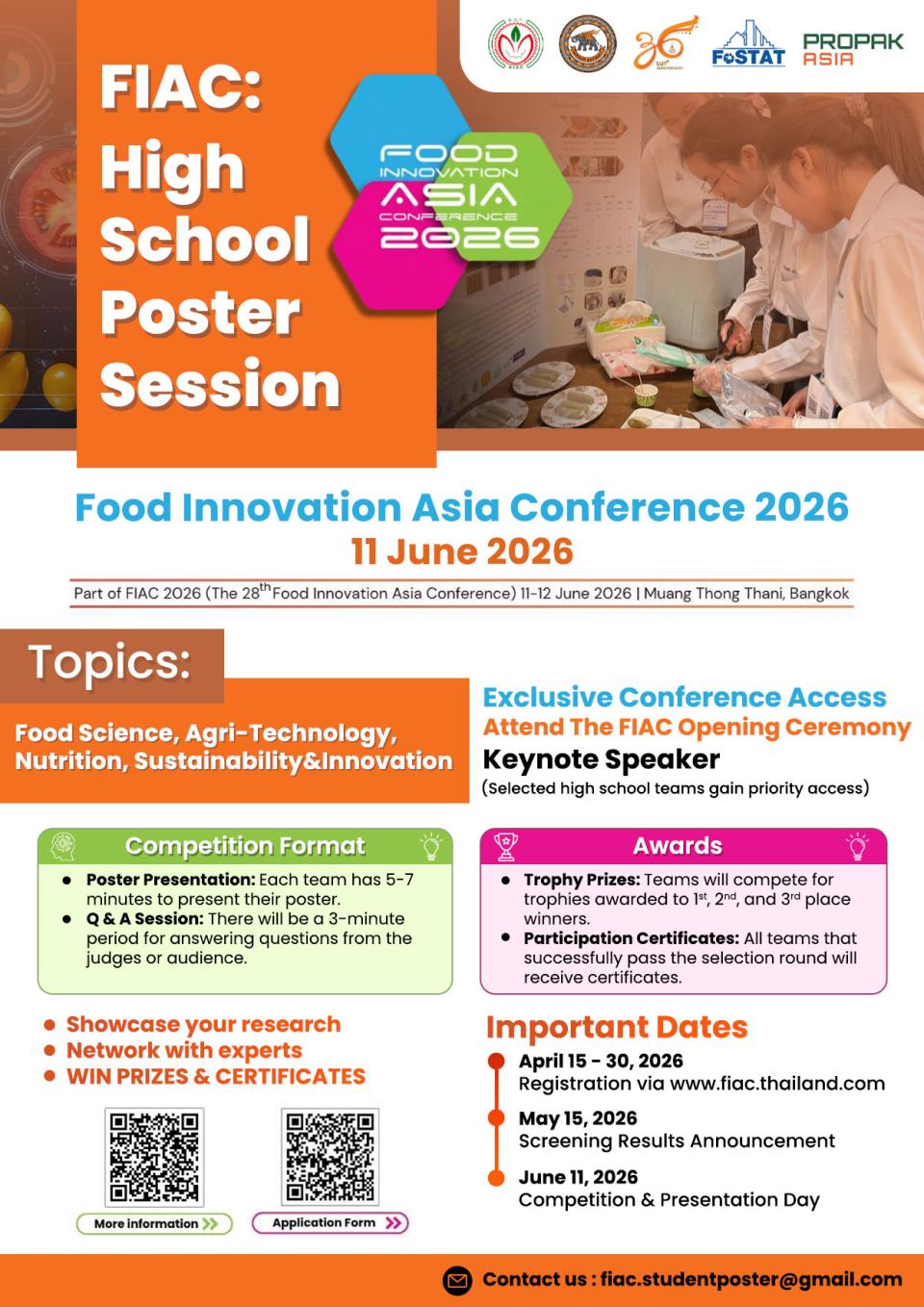 FIAC High School Poster Session 2026