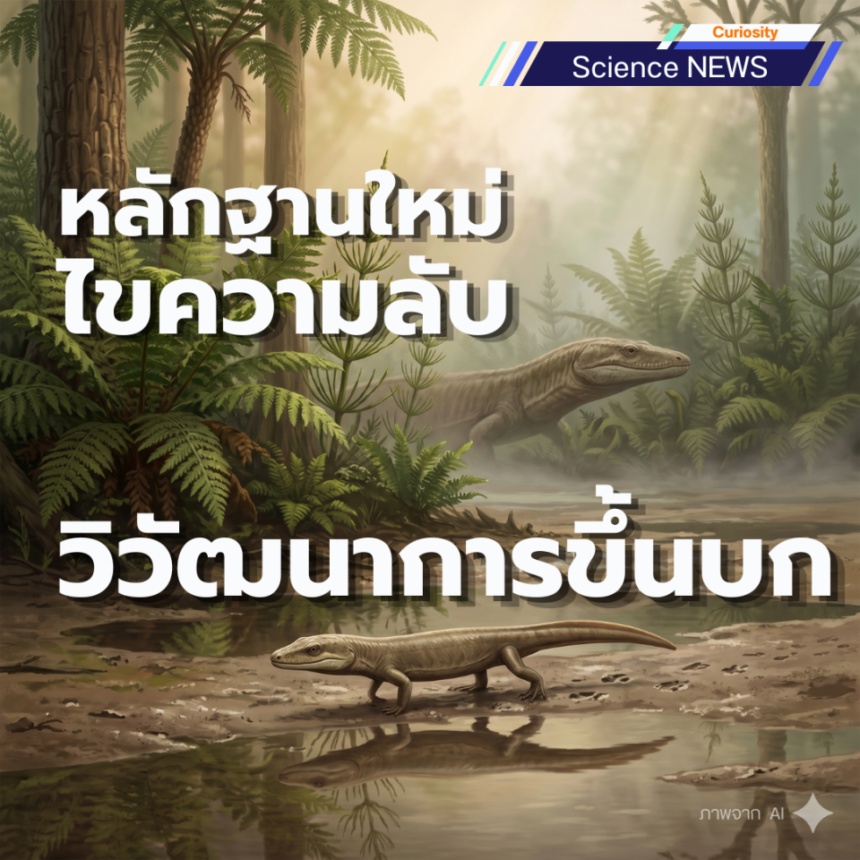 หลักฐานใหม่ ไขความลับ วิวัฒนาการขึ้นบก