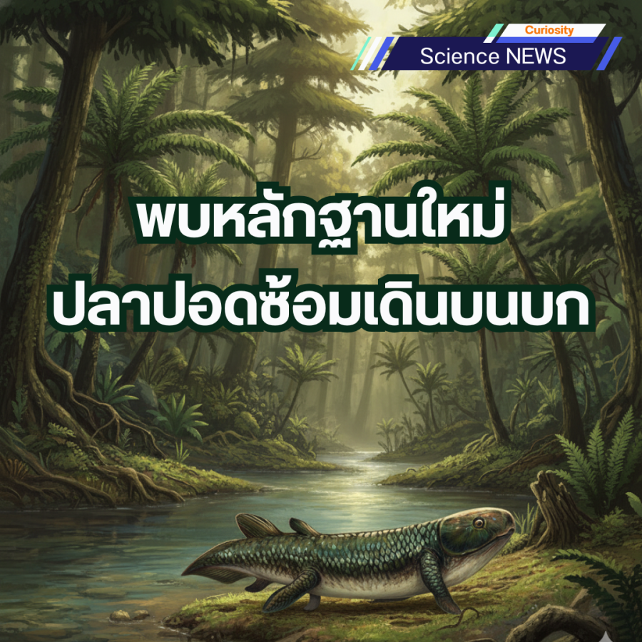 พบหลักฐานใหม่ ปลาปอดซ้อมเดินบนบก