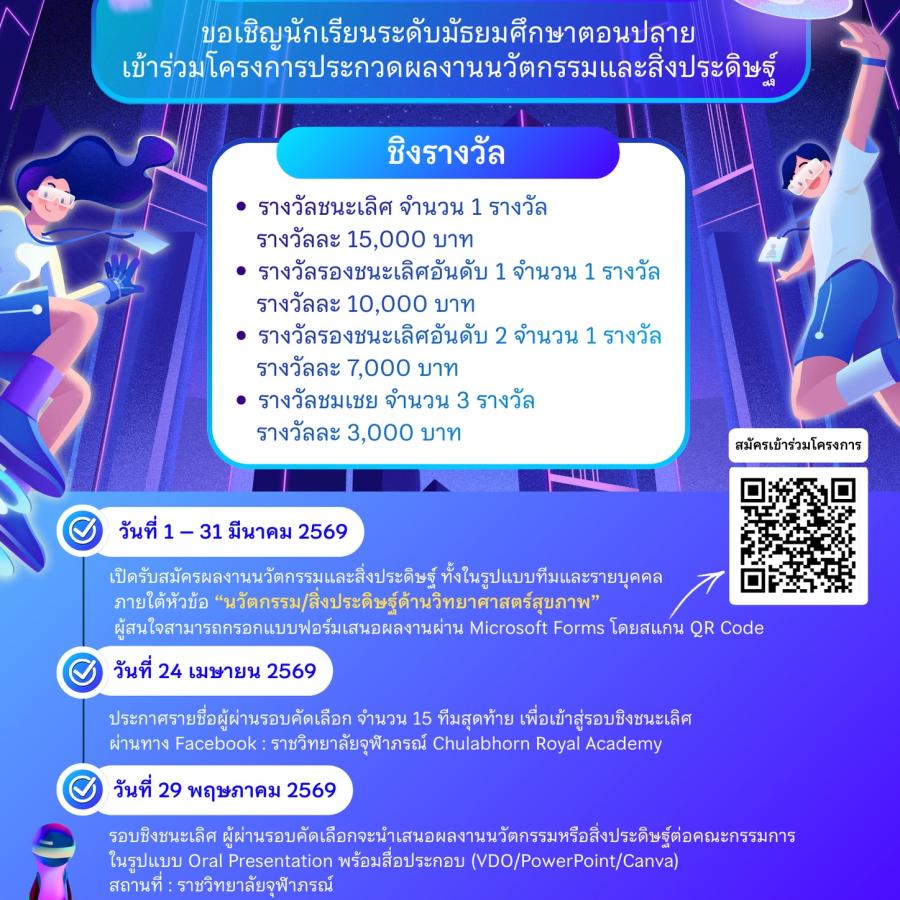 ประกวดผลงานนวัตกรรมและสิ่งประดิษฐ์